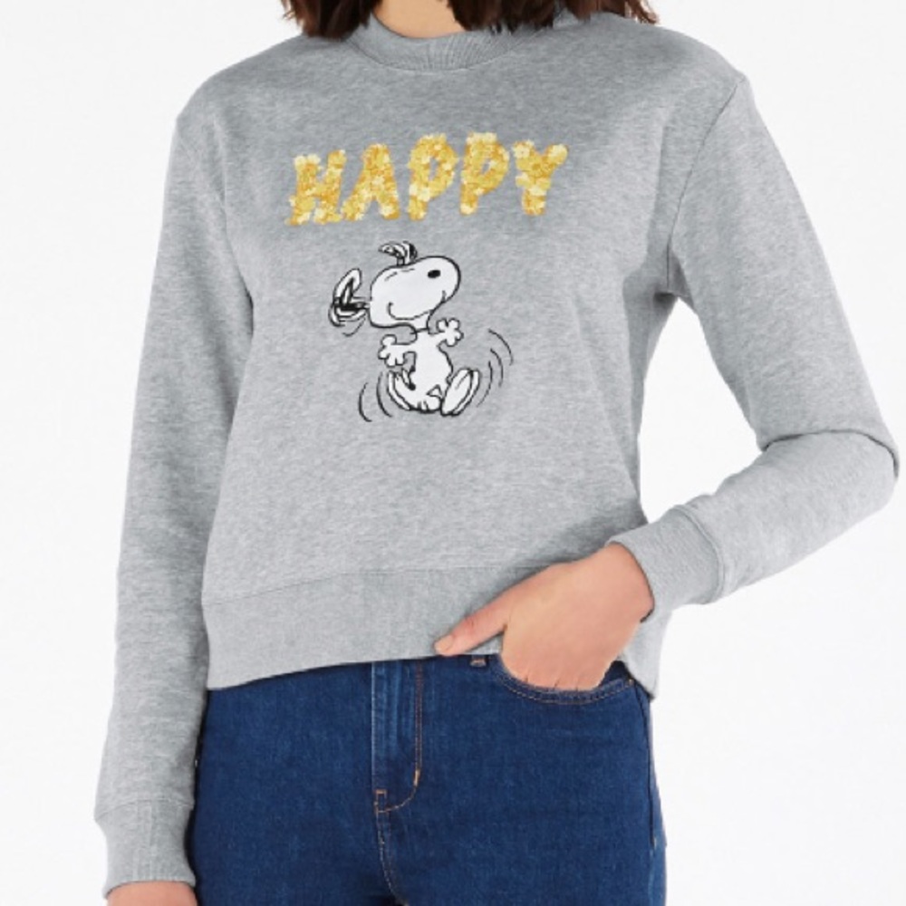 Cath Kidston x Peanuts Snoopy Gray Crewneck